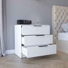 CAVINAS 3 Drawers Dresser for Bedroom,Modern Drawers with Black Handle for Kids Room,Living Room,Entry and Hallway - 2 of 4