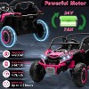 24V Kids Ride On Utv,2-Seater 4WD Electric Truck with Sun Shade, Remote Control, Led Lights, 4 Shock Absorbers - 2 of 4