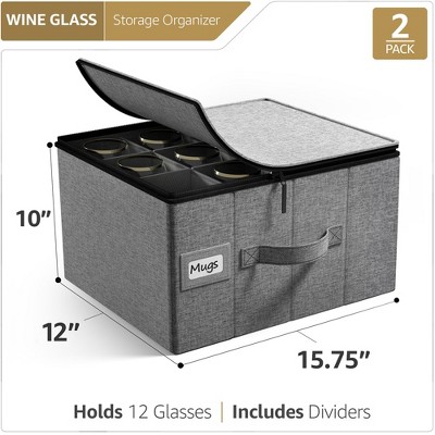 Gray Fabric Stackable Lidded Kids Storage Box Set