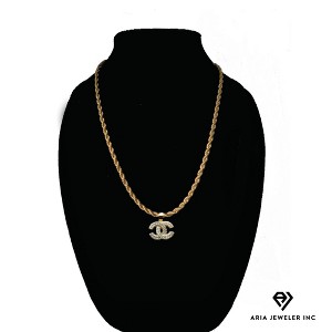 Aria jeweler Inc Chain with Designer Pendant - 1 of 4