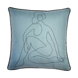 20"x20" Oversize Relaxed Figure Square Throw Pillow Cover - Edie@Home