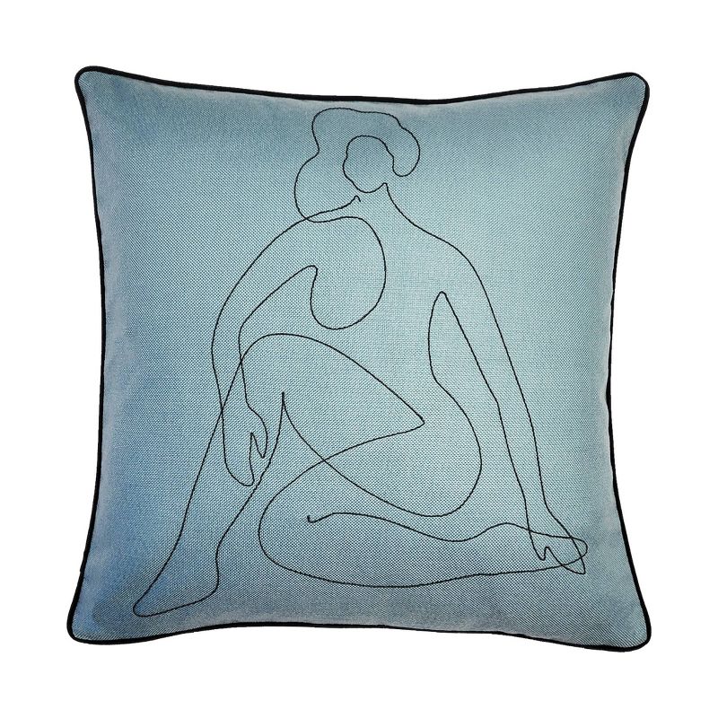 20"x20" Oversize Relaxed Figure Square Throw Pillow Cover - Edie@Home, 1 of 9