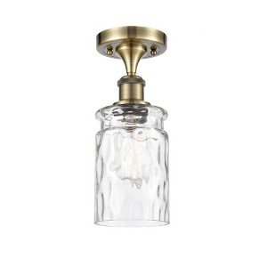 Candor - 1 Light Semi-Flush Mount In Industrial Style-13 Inches Tall and 4.75 Inches Wide - 1 of 1