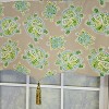 RLF Home 100% Cotton Tortuga Stanform  Fully lined Windows Rod Pocket Valance 50" x 16"  Green - 3 of 4