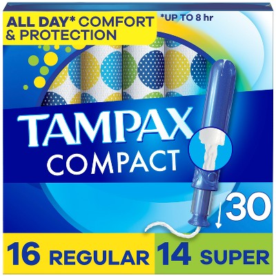 Tampax Compact Multipack Tampons - Regular/Super - 30ct