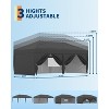 10x20FT Pop Up Canopy Tent, Folding Tent Shelter with 6 Removable Sidewalls, Easy Setup Outdoor Canopy, Height Adjustable Shelter Gazebos - 4 of 4
