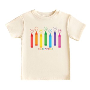 The Juniper Shop SmileyWorld Crayons Sketched Toddler Short Sleeve Tee - 1 of 4
