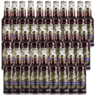 Hank's Genuine Gourmet Grape Soda, 12 fl oz Bottles – Premium Craft Soda with Tart, Juicy Flavor. -  Crisp and Refreshing, Pack of 30