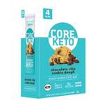 CORE KETO Chocolate Chip Cookie Dough Plant Based Bars - 5.6oz/4ct