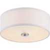 Progress Lighting, Inspire Collection, 2-Light Flush Mount, Brushed Nickel, Etched Glass Summer Linen Shade - 3 of 4