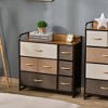 Aghana Digitals 7-Drawer Maple Wood Storage Dresser with Steel Frame & MDF Top, Foldable Fabric - 2 of 4