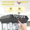 INFURNIC Popcorn Poppers Bar Style Popcorn Machine 6 Oz Kettle with Warming Deck and Stainless Steel Accessories, Black, 15.16"*13.39"*20.87" - 4 of 4