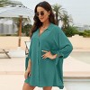 Women's Tie Cuff Button-Front Cover-Up Dress - Cupshe - 2 of 4