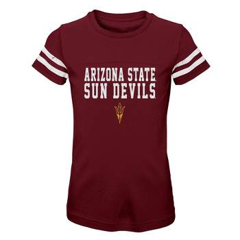 NCAA Arizona State Sun Devils Girls' Striped T-Shirt