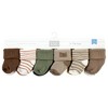 Hudson Baby Cotton Rich Newborn and Terry Socks, Harvest Bear - image 2 of 4