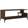 CLIHOME 42" Powder-Coated Steel TV Cabinet and Consoles Table With Open Self, Display Storage Cabinet - 4 of 4