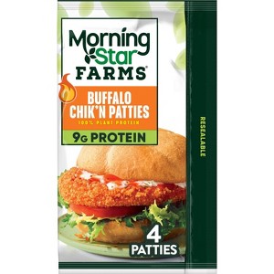 Morningstar Farms Buffalo Frozen Chik Veggie Patties - 4ct/10oz - 1 of 4