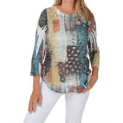 Women's Tundra Burnout Rounded Hem Top - Jess & Jane