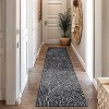 World Rug Gallery Circles Arch  Shag Rug – Durable & Soft for High-Traffic Areas – Anthracite Dark Gray – Kid Friendly - 2 of 4