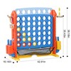JUJABU 4-to-Score Giant Game Set with Mesh Bag, Jumbo Connect 4, Basketball Hoop, Ring Toss & Golf with Adjustable Height for Indoor/Outdoor - 3 of 4