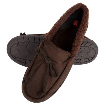 hanes mens moccasin slipper