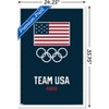 Trends International Team USA - Logo Blue Framed Wall Poster Prints - 3 of 4