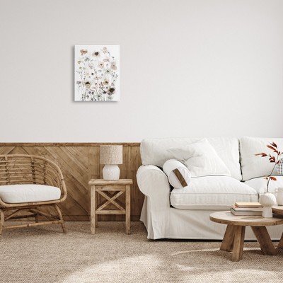 Soft Cottage Florals Multicolored Canvas Wall Art, 16 x 20