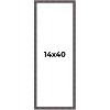 PosterPalooza | Panoramic Slim Profile Brown Picture Frame - UV Acrylic, Foam Board Backing, Hanging Hardware - 2 of 4