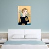 Woman in Black Dress with Bird by Sally B Unframed Wall Canvas - iCanvas - 2 of 4