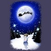 Women's Design By Humans Magical Snowman's Christmas Eve By BluedarkArt Racerback Tank Top - 2 of 3