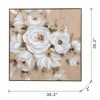 36 x 36 Square Framed Wall Art Flower Canvas Print, Home Decor for Living Room Kitchen Foyer Office - 3 of 4