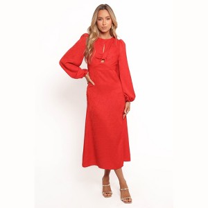 Petal and Pup Womens Laine Long Sleeve Midi Dress - 1 of 4