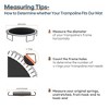 Yescom Trampoline Replacement Mat W/72V-Ring For 14" Trampoline Frame 7" Spring , UV Resistant Outdoor Garden - 2 of 4