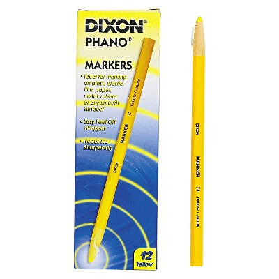 Dixon 12ct China Marker - Yellow