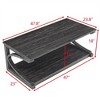 NicBex Modern 47.8" Rectangle Coffee Table with Solid Wood Frame for Home and Office - 2 of 4