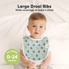 KeaBabies 8pk Organic Baby Bibs for Boy, Baby Drool Bib for Baby Boys and Girls, Newborn Teething Bibs - 2 of 4