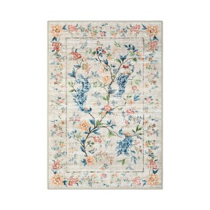COZONY Washable Floral Vintage Rug with Non-Slip Backing - 1 of 4