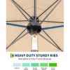 Patio Umbrella, 8 Ribs Outdoor Tilt Market Table Umbrella for Pool, Deck, Backyard - 4 of 4