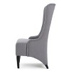 Modern Tufted Wooden Upholstered Dining Chair with wings for Bedroom and living room-Christopher Knight Home - 4 of 4