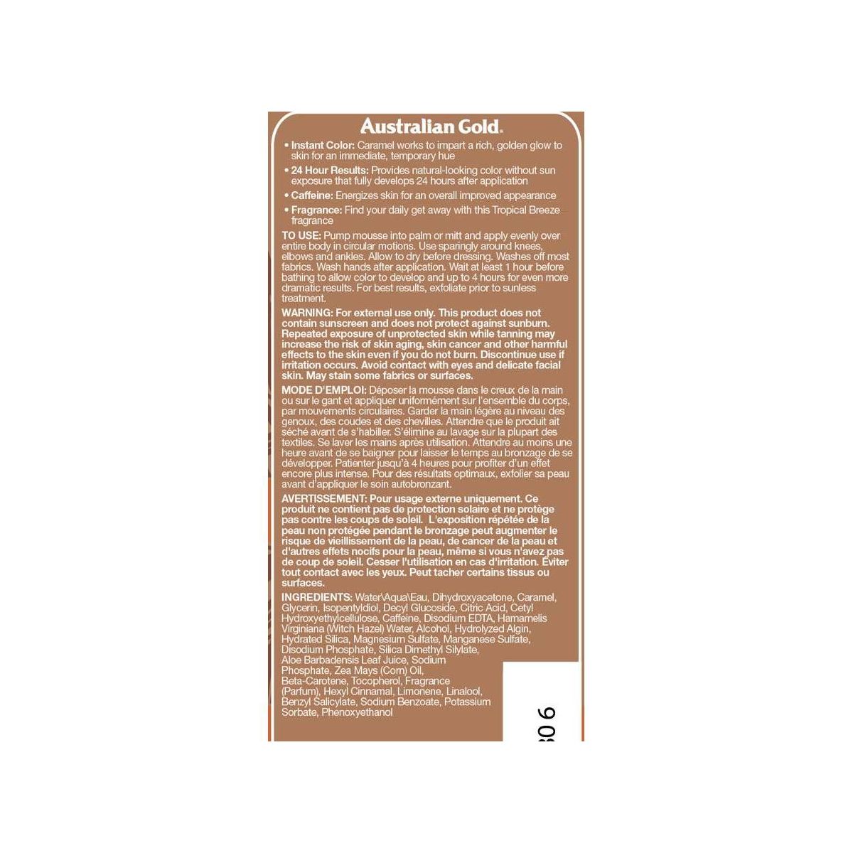 Australian Gold Instant Sunless Mousse - 6oz - thumbnail 7
