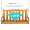 Best Choice Products 48in Wooden Curved Back Hanging Porch Swing Bench for Patio, Deck w/ Mounting Chains - 4 of 4