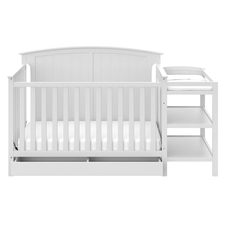 Storkcraft Steveston 4-in-1 Convertible Crib and Changer with Drawer, 4 of 13