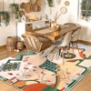 Lahome GST Contemporary Bohemian Abstract Short Pile Velvet Rectangular Indoor Area Rug - 3 of 4