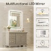 LED Mirror for Bathroom with Anti-Fog, 3 Colors Dimmable, Memory Function, Tempered Glass, ETL Listed, Wall-Mounted - 2 of 4