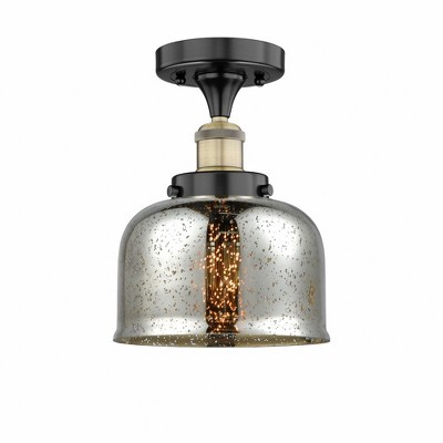 Bell - 1 Light Semi-Flush Mount In Industrial Style-8.25 Inches Tall and 6.5 Inches Wide