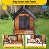 Outdoor & Indoor Insulated Dog House with Porch ¨C Weatherproof, Anti-Bite Large Dog Shelter, All-Season Comfort - 3 of 4