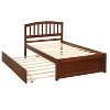 Whisen Elegant Design Twin size Platform Bed with Trundle - 2 of 4
