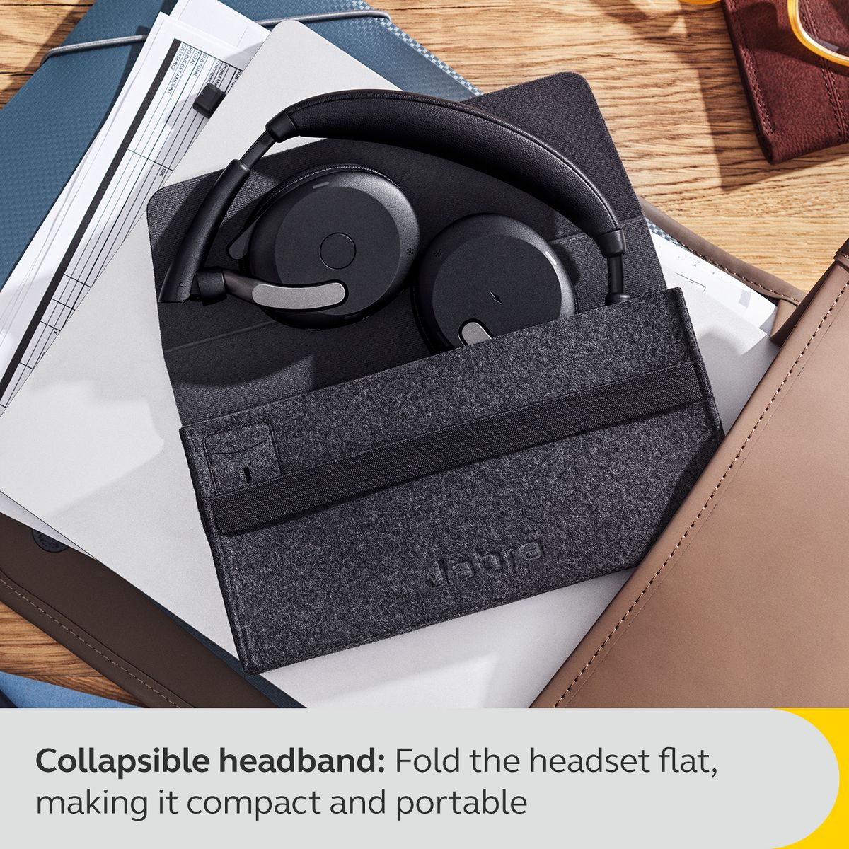 Jabra Evolve2 65 Flex - USB-A UC Stereo (Wireless Charging) Wireless Headset / Music Headphones - thumbnail 7