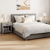 Garvee Farmhouse Gray Nightstand with Drawer and Storage Shelf for Bedroom Living Room - 2 of 4