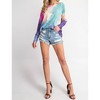 Women's Shoulder Cut Out Tie Dye Top - 143 STORY - 3 of 4